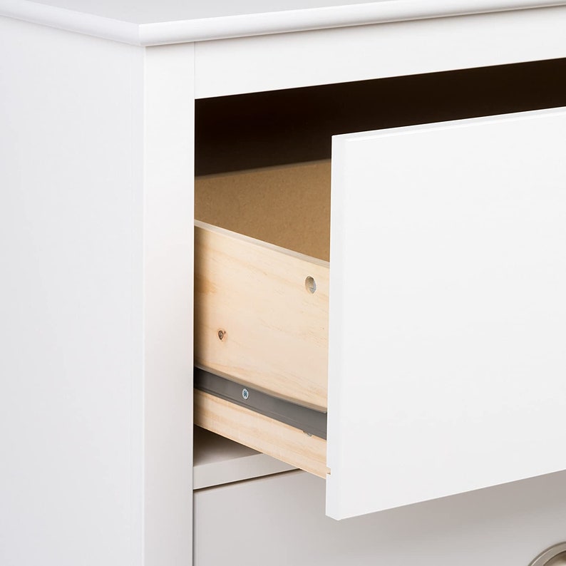 Yaletown 2 Drawer Tall Nightstand White Black Espresso