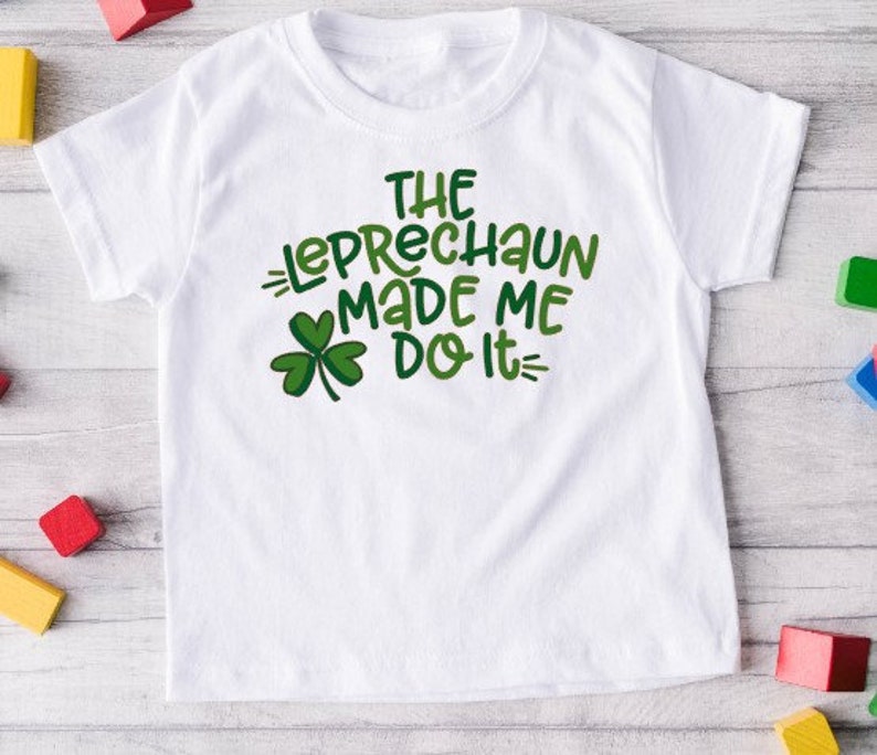 KIDS St Patrick/'s Day shirt Fun tshirt lucky shirt Funny tshirt Irish tshirt Leprechaun