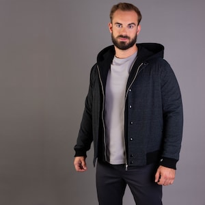 Herren Collegejacke aus Bio-Baumwolle