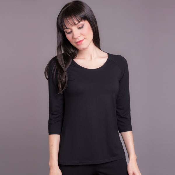 Raglanshirt mit 3/4-Arm aus Tencel™ Modal Jersey