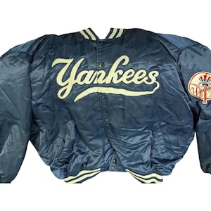 Vintage New York Yankees Satin Bomber Jacket – STARTER – Men’s 3XL