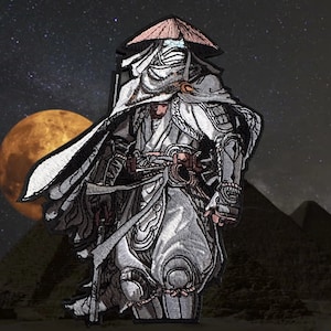 PATCHLAB Sxeven #16 Knight of the Moon Embroidered Patches | Hook and Loop Patches | Backpack Patches
