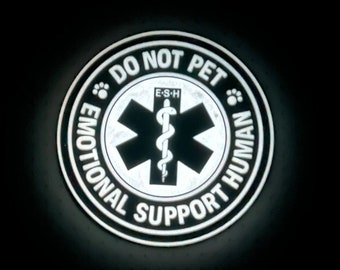 PATCHLAB ESH Support Human PVC Morale Patches Hook and Loop | Hook and Loop Patches | Hook and Loop Patches for Backpacks