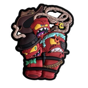 Puede incluir: Un conjunto de cuatro palitos de dinamita de dibujos animados rojos con diferentes expresiones faciales y accesorios. Los palitos de dinamita llevan un sombrero de vaquero, una pajarita, un pañuelo y un sombrero con una llama en la parte superior.