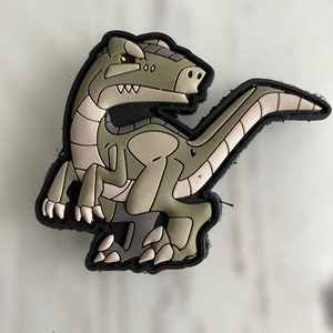 Patch vélociraptor pour le moral des enfants PATCHLAB Patch pour le moral des dinosaures pour petits humains, cartable, casquettes et vêtements