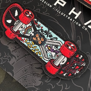 PATCHLAB Board to Death #2 Poo PVC Morale Patches Hook and Loop | Embroidered Patches | Hook and Loop Patches | Backpack Patches