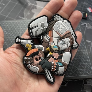 PATCHLAB Chameleon Legion Bounty Hunter #3 PVC Morale Patches Hook and Loop | Hook and Loop Patches | Hook and Loop Patches for Backpacks