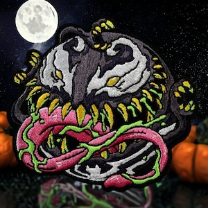 PATCHLAB Monsterballs Alien Morale-märken Kardborreband | Broderade märken | Kardborreband | Kardborreband för ryggsäckar