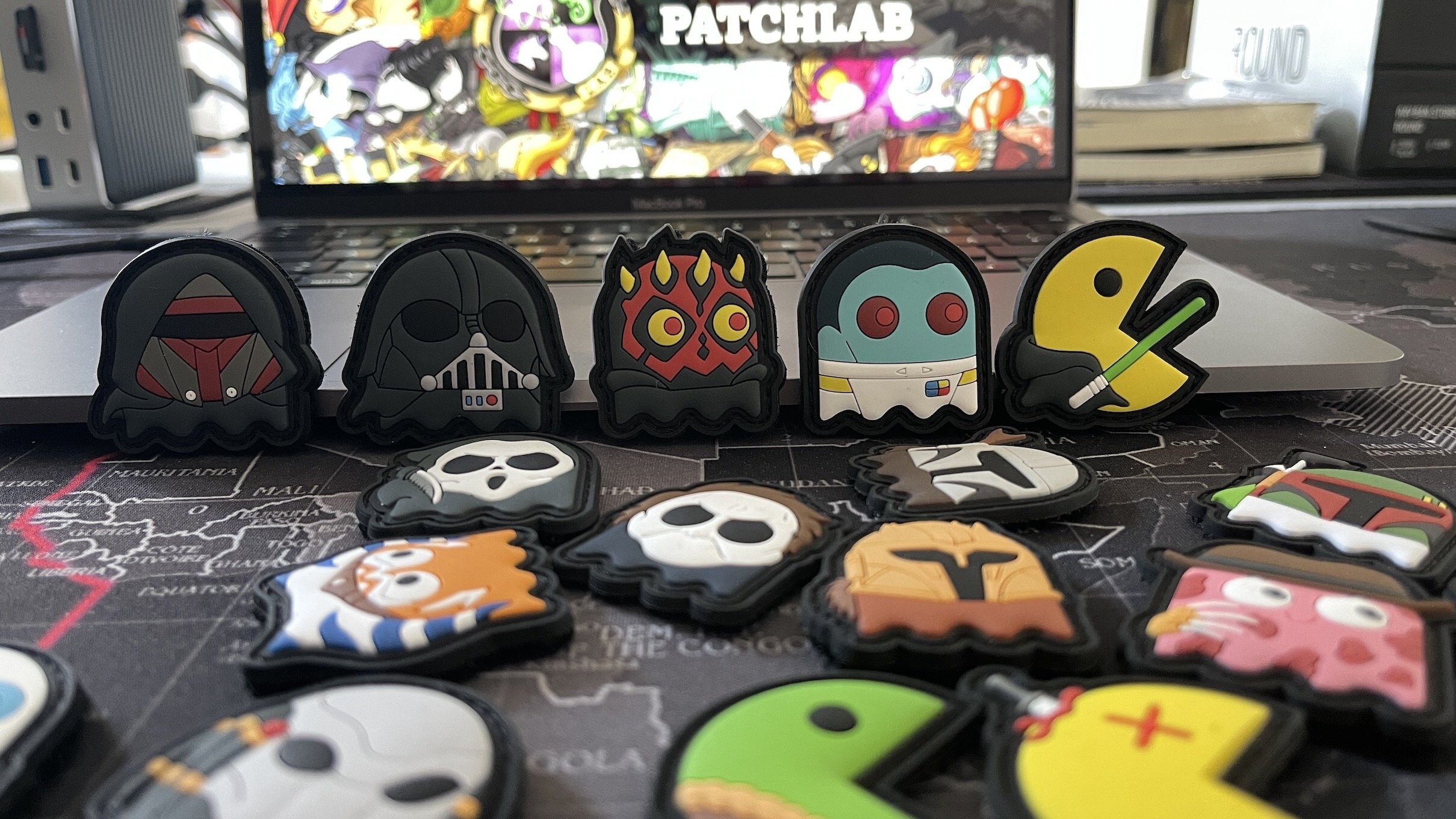 Patch pour moral en PVC no4 Pac War | Patch auto-agrippant brodé