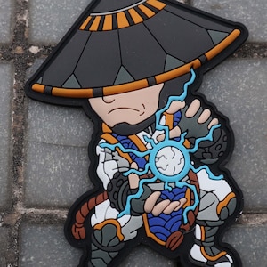 PATCHLAB Mortal Fighters # 2  PVC Morale Patches | Hook and Loop Patches | Patches for Backpacks | Backpack Patches | Patches for Jackets