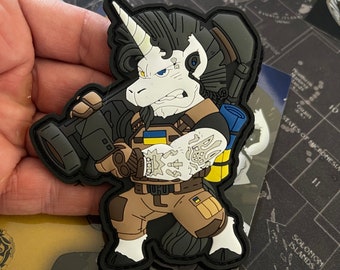 PATCHLAB Unicorn Patch #11 Javelin PVC Morale Patches Hook and Loop | Hook and Loop Patches | Backpack Patches