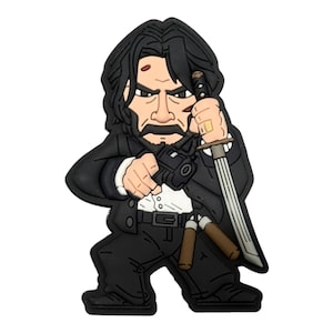 Parche moral de PVC para Katana de John Wick / Velcro táctico