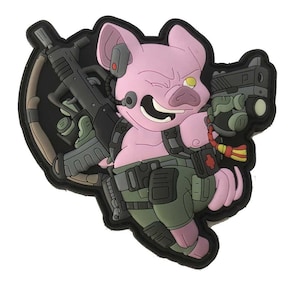PATCHLAB Chinese New Year Of The Pig PVC Morale Patches | Hook and Loop Patches | Patches for Backpacks | Backpack Patches