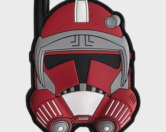 Bucket #40 Helmet Series  PVC Morale Patch Hook Fastener Badge Chevron Tactical EDC Sci-Fi Cosplay Collectible