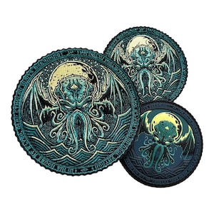 PATCHLAB SM6 Cthulhu Dreaming PVC Morale Patches | Embroidered Patches | Hook and Loop Patches | Patches for Backpacks | Patches for Jackets