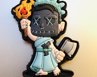 PATCHLAB Halloween Purge Set PVC Morale Patches | Hook and Loop Patches | Patches for Backpacks | Backpack Patches | Patches for Jackets