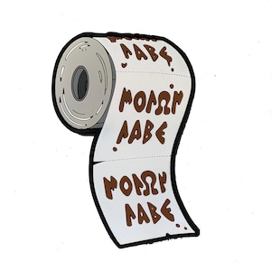 PATCHLAB Toppe Morali in Carta Molon PVC con Gancio e Asola / Toppe con Gancio e Asola / Toppe con Gancio e Asola per Zaini / Toppe per Zaini