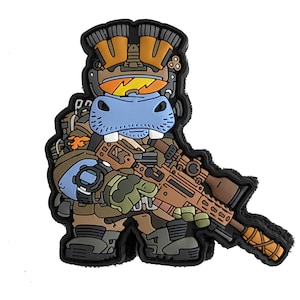 PATCHLAB US Sniper Hippo #3  PVC Morale Patches | Embroidered Patches | Hook and Loop Patches | Patches for Backpacks | Patches for Hats
