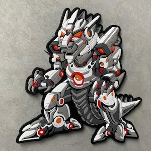 PATCHLAB Mechazilla PVC Morale Patches Velcro | Embroidered Patches | Hook and Loop Patches | Backpack Patches