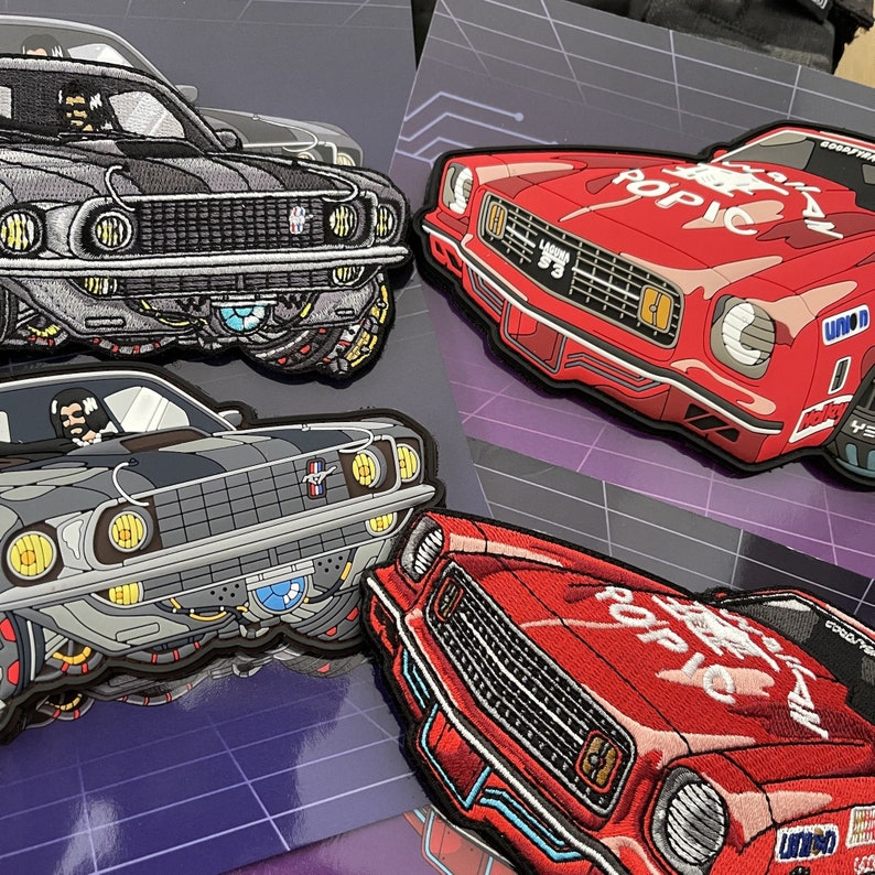 PATCHLAB Cyberpunk Cars #2 PVC Morale Patches | Embroidered Patches ...