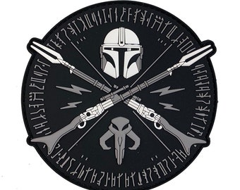PATCHLAB Bounty Hunter Seal PVC Morale Patches | Hook and Loop Patches | Patches for Backpacks | Backpack Patches | Patches for Clothes