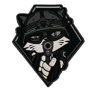 PATCHLAB TactiCat Opurrations Cat PVC Morale Patches | Hook and Loop Patches | Patches for Backpacks | Backpack Patches | Patches for Hats