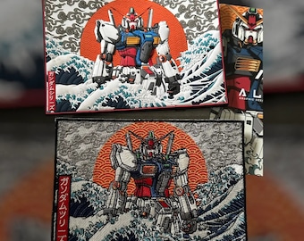 PATCHLAB Robot Great Wave Kanagawa Japan PVC Morale Patches Hook and Loop | Embroidered Patches | Hook and Loop Patches | Backpack Patches