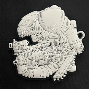 PATCHLAB Chameleon Legion #123 DIY Color Your Own Marine PVC Morale Patches | Hook and Loop Patches | Patches for Backpacks Patches for Hats