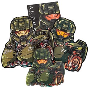 ALPHA #7 MECHA 117 Moral Aufnäher SciFi Cyber Army Airsoft Militär Aufnäher Aufnäher