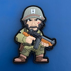 PATCHLAB John W. #9 PVC Morale Patches Hook and Loop | Hook and Loop Patches | Hook and Loop Patches for Backpacks | Backpack Patches