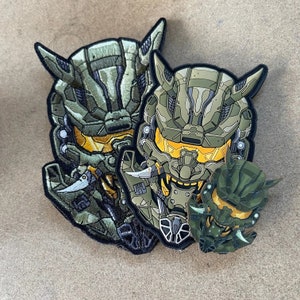 PATCHLAB Oni War #9 Chief  PVC Morale Patches Hook and Loop | Embroidered Patches | Hook and Loop Patches | Backpack Patches