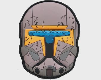 Bucket #19 Helmet Series Embroidered and PVC Morale Patch Hook Fastener Badge Chevron Tactical EDC Sci-Fi Cosplay Collectible