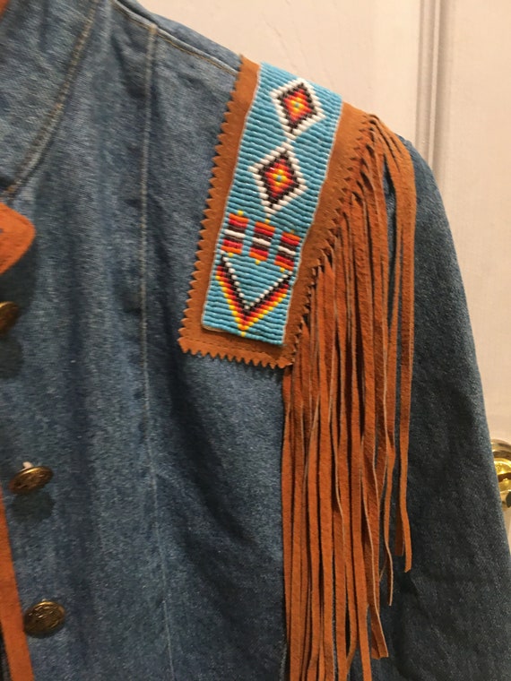 Western/ Country style denim jacket/ cowgirl - Gem