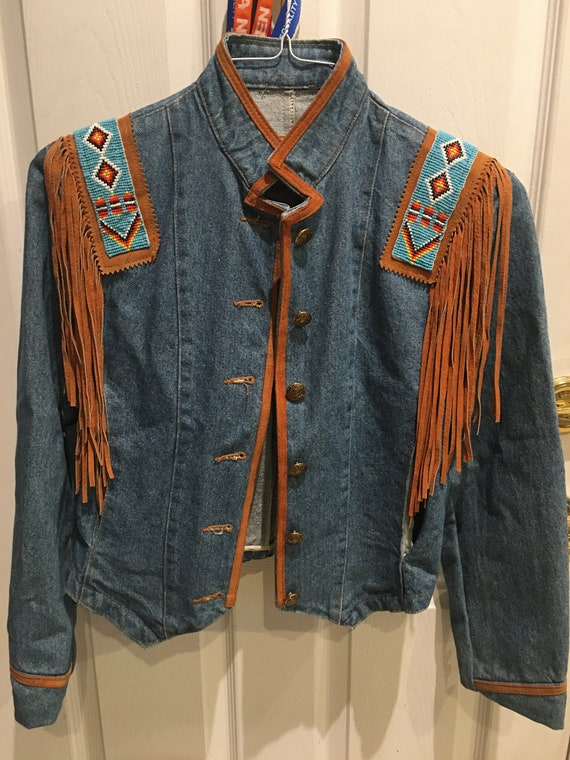 Western/ Country style denim jacket/ cowgirl