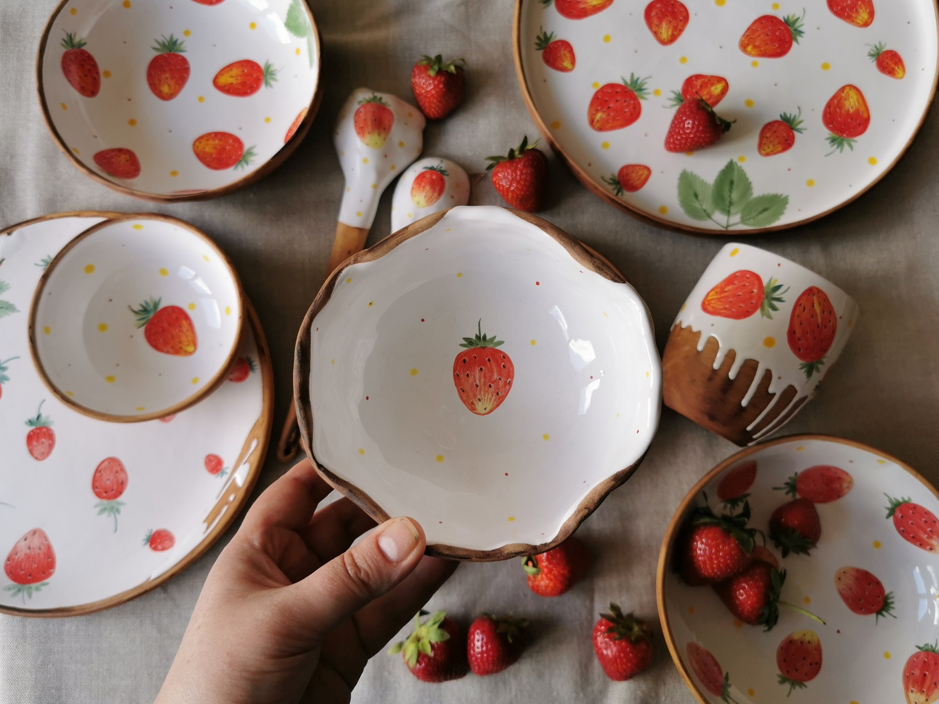 Tazza grande per colazione con scritta e disegno barca con cuore