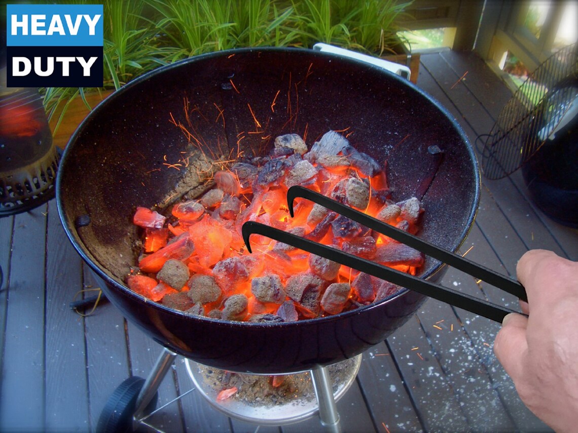 Charcoal Tongs 15.75 Inch Charcoal Tongs For Grill Charcoal Etsy