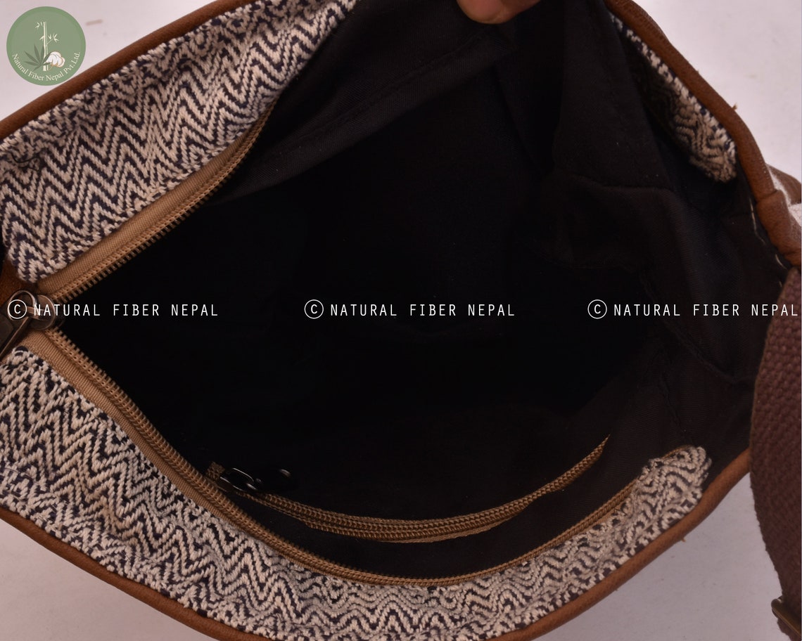 Hemp Leather Crossbody BagPure Hemp and Leather Bag. Etsy