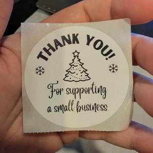 Handmade stickers, handmade round stickers, shipping stickers, small business 2 inch labels, thank you for supporting a small business