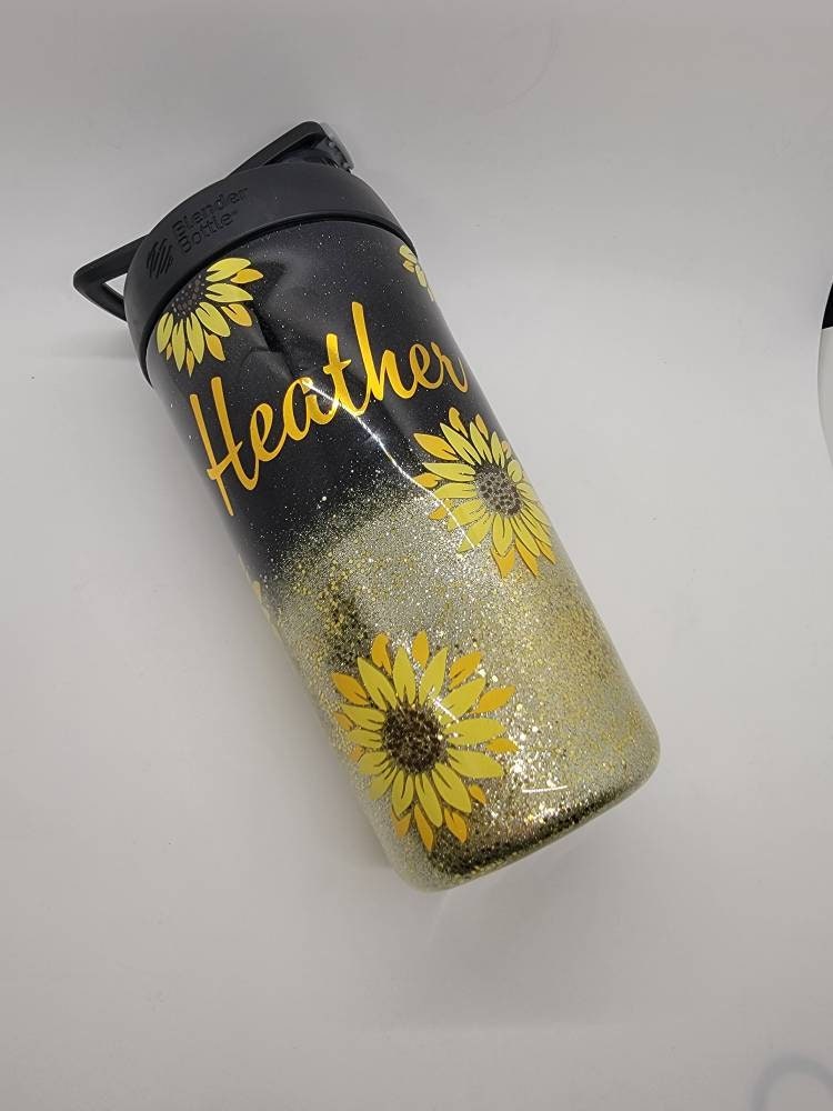Custom Stainless Steel Blender Bottle, Glitter Blender Bottle