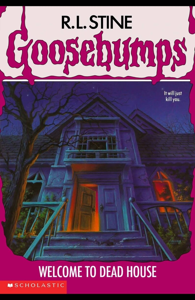Pink Goosebumps tumbler, 90s nostalgia, pink drip tumbler, slim can koozie, drip tumbler, halloween cup, R L Stine cup, horror tumbler image 6