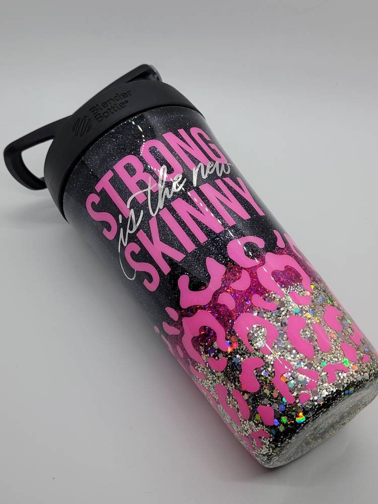 Custom Stainless Steel Blender Bottle Glitter Blender Bottle Etsy