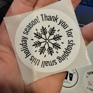 Handmade stickers, handmade round stickers, business labels, shipping stickers, small business 2 inch labels, thank you for shopping small