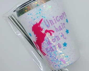 Unicorn cup, unicorn tumbler, unicorn kid cup, opal unicorn tumbler, unicorn glitter tumbler, unicorn sparkle cup, unicorn glitter cup