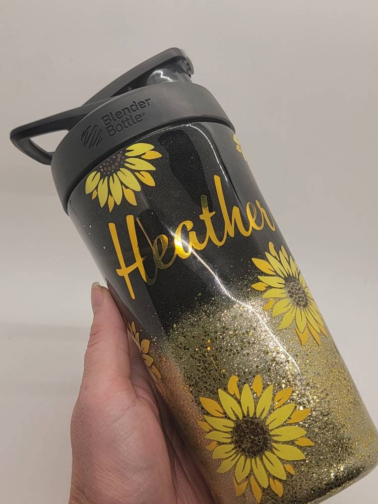 Custom Stainless Steel Blender Bottle, Glitter Blender Bottle