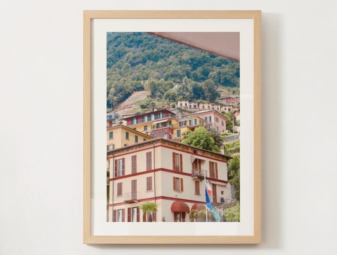 Lake Como Italy Photography Print – Italian Village Wall Art ...