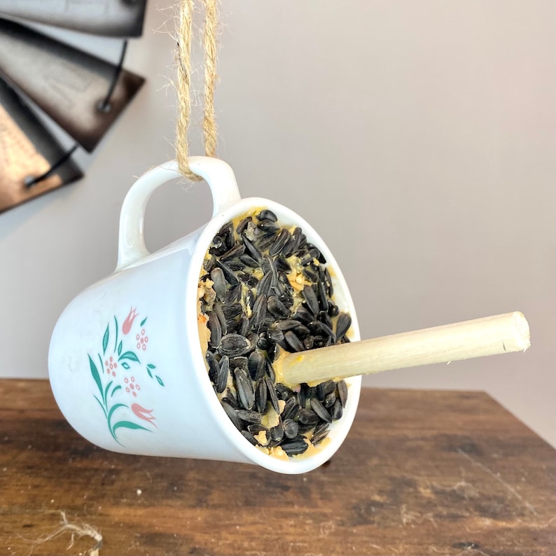 Teacup Bird Feeder