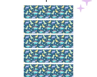 Blue Dino Print Tubie Tape