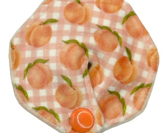 Gingham Peaches Tubie Pad for Feeding Tube/Suprapubic Catheter