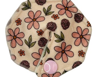 Pink Spring Floral Tubie Pad for Feeding Tube/Suprapubic Catheter