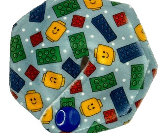 Lego Blocks and Heads Tubie Pad for Feeding Tube/Suprapubic Catheter